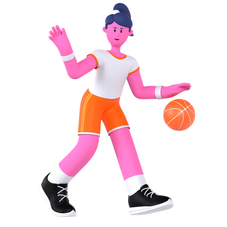 Joueur de basketball  3D Illustration