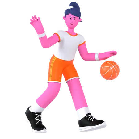 Joueur de basketball  3D Illustration