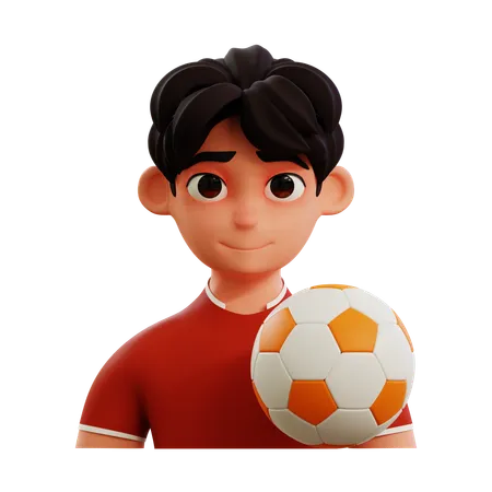 Joueur de football  3D Icon