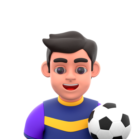 Joueur de football  3D Icon