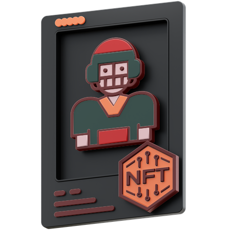 Joueur de football américain nft  3D Icon