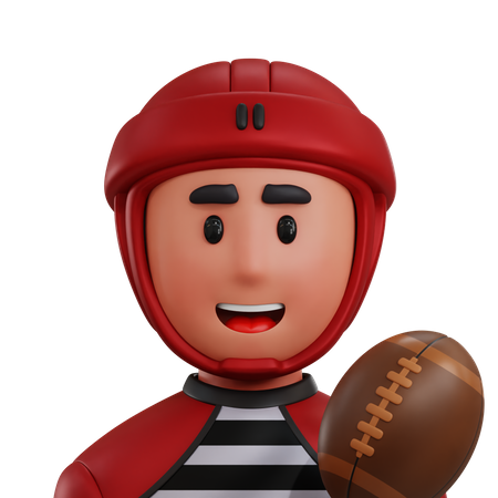 Joueur de rugby  3D Icon