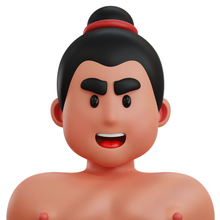 Joueur de sumo  3D Icon