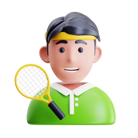 Joueur de tennis  3D Icon