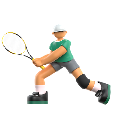 Joueur de tennis  3D Icon