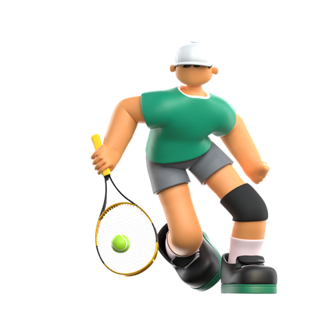 Joueur de tennis  3D Icon