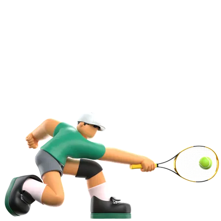 Joueur de tennis  3D Icon