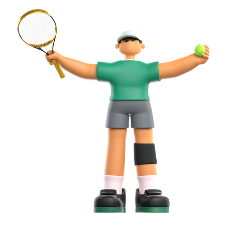 Joueur de tennis  3D Icon