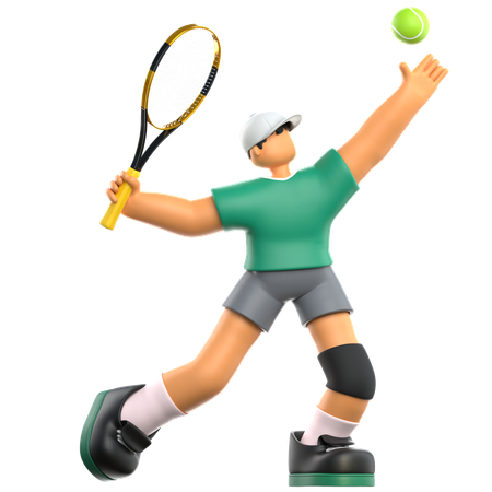 Joueur de tennis  3D Icon