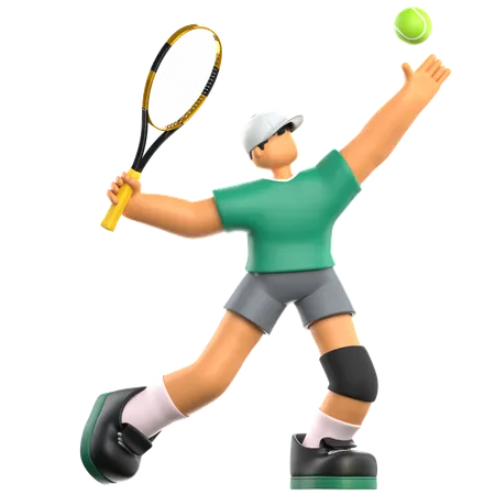 Joueur de tennis  3D Icon