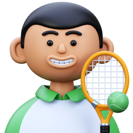 Joueur de tennis  3D Icon