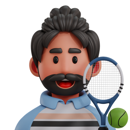 Joueur de tennis  3D Icon