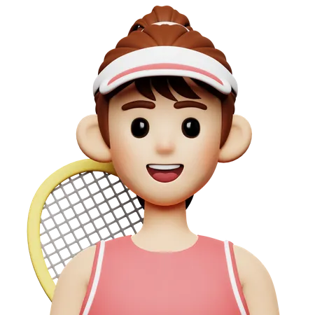 Joueur de tennis  3D Icon