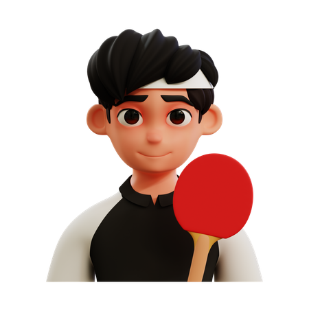 Joueur de tennis de table  3D Icon