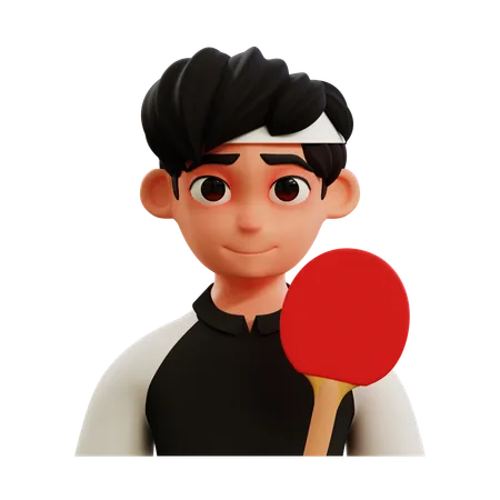 Joueur de tennis de table  3D Icon