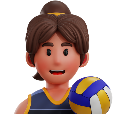 Joueur de volleyball  3D Icon