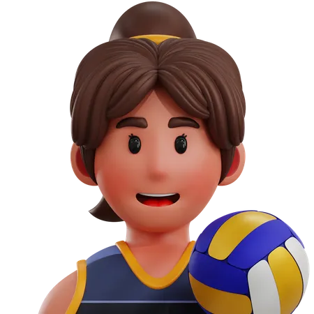 Joueur de volleyball  3D Icon