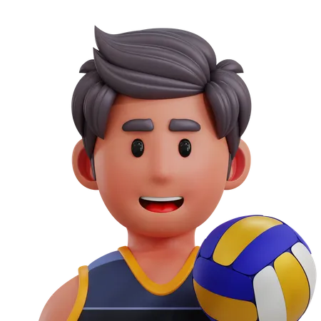 Joueur de volleyball  3D Icon