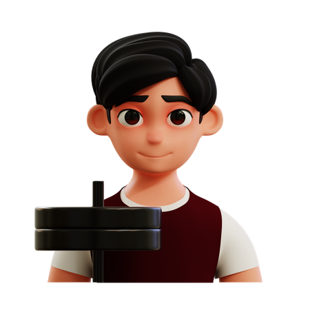 Joueur d'haltérophilie  3D Icon