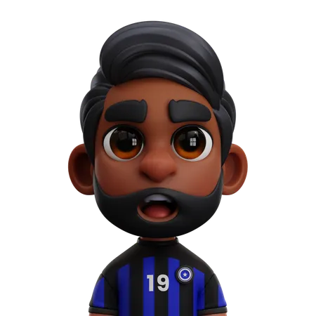 Joueur de l'Inter Milan  3D Icon