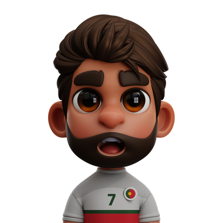 Joueur portugais  3D Icon