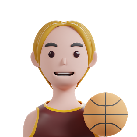 Joueuse de basket-ball  3D Icon