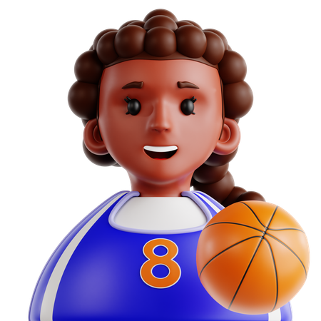 Joueuse de basket-ball  3D Icon