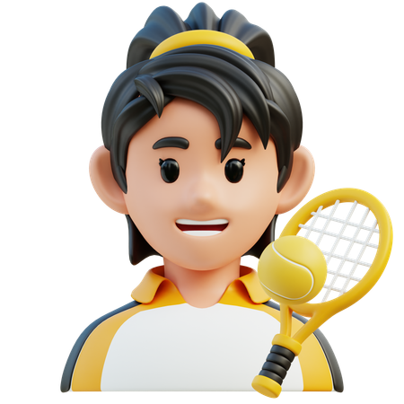 Joueuse de tennis  3D Icon