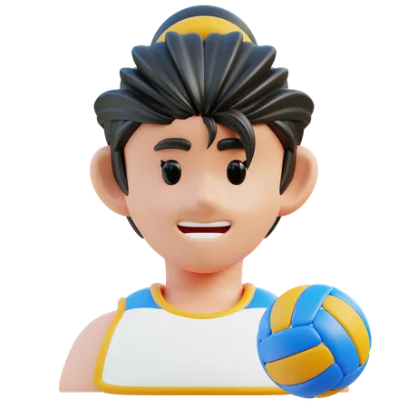 Joueuse de volley-ball  3D Icon