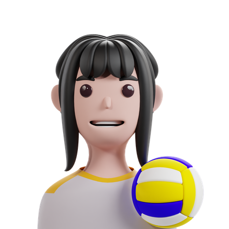 Joueuse de volley-ball  3D Icon