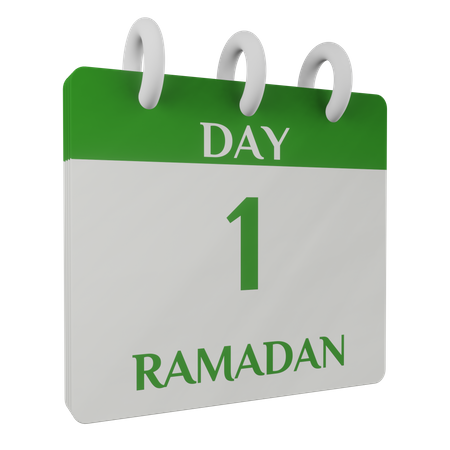 Jour 1 du ramadan  3D Illustration