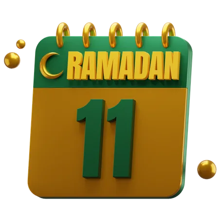 Jour 11 du ramadan  3D Icon