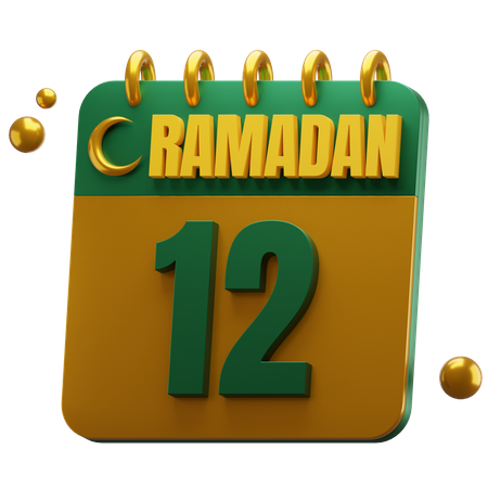 Jour 12 du ramadan  3D Icon
