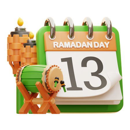 Jour 13 ramadan  3D Icon