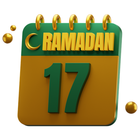 Jour 17 ramadan  3D Icon