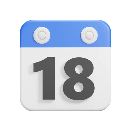 Jour 18  3D Icon