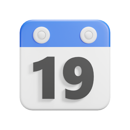 Jour 19  3D Icon