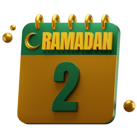 Jour 2 du ramadan  3D Icon