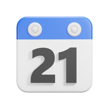 Jour 21  3D Icon