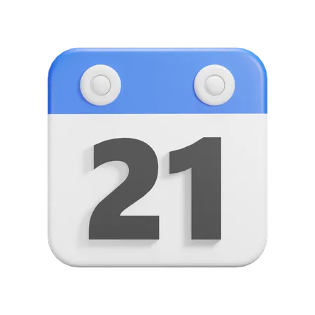 Jour 21  3D Icon