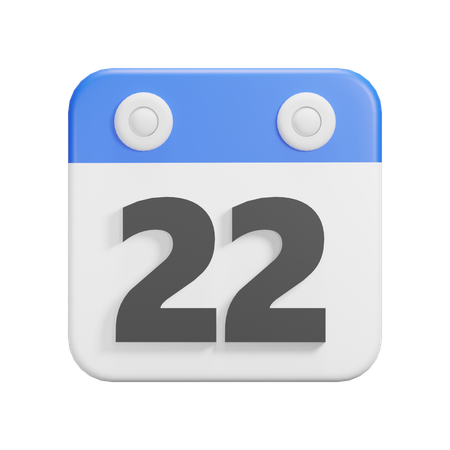 Jour 22  3D Icon