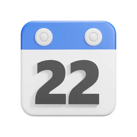 Jour 22  3D Icon