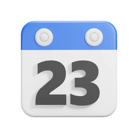 Jour 23  3D Icon