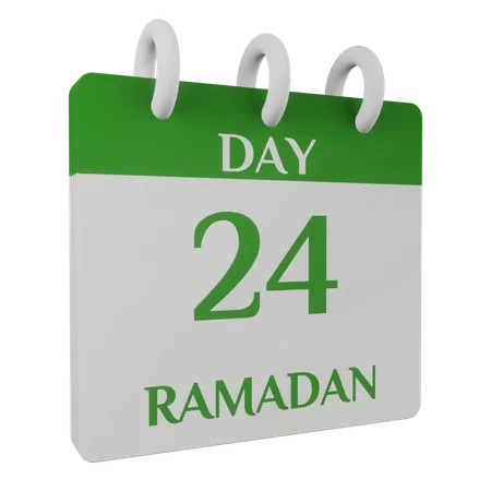 Jour 24 du ramadan  3D Illustration