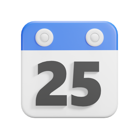 Jour 25  3D Icon