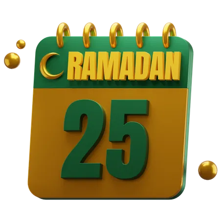 Jour 25 ramadan  3D Icon