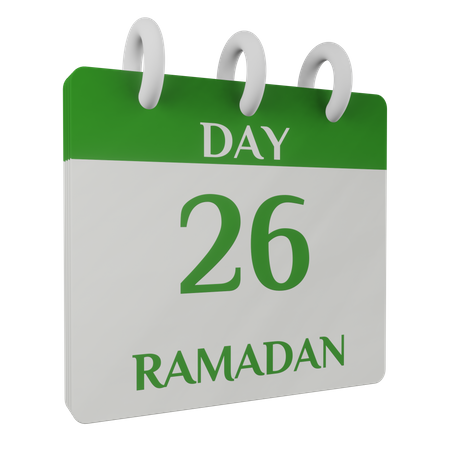 Jour 26 ramadan  3D Illustration