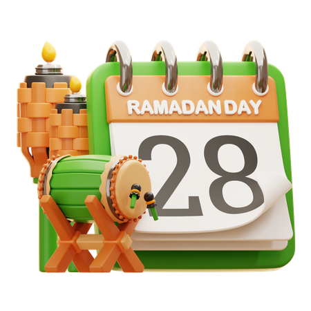 Jour 28 ramadan  3D Icon