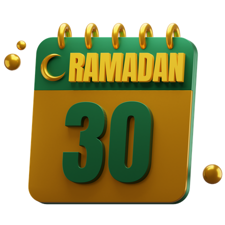 Jour 30 ramadan  3D Icon