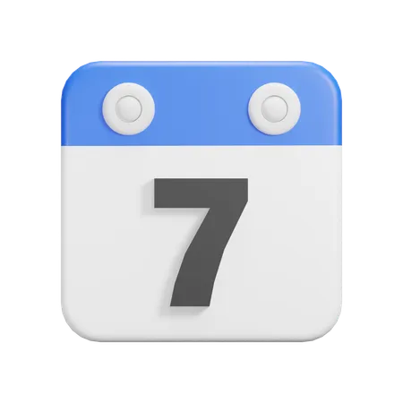 Jour 7  3D Icon